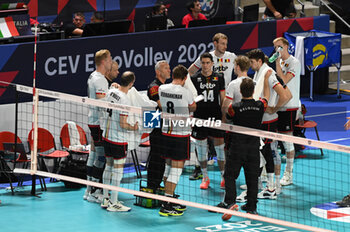 2023-09-06 - Belgium's team time out - SWITZERLAND VS BELGIUM - CEV EUROVOLLEY MEN - VOLLEYBALL
