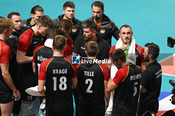 2023-09-06 - Germany's team time out - GERMANY VS ITALY - CEV EUROVOLLEY MEN - VOLLEYBALL