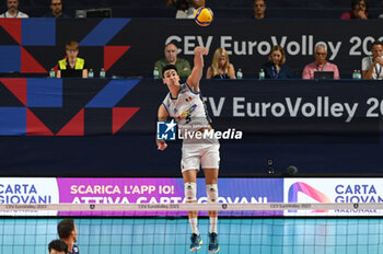 2023-09-06 - Italy's Michieletto Alessandro #5 serve - GERMANY VS ITALY - CEV EUROVOLLEY MEN - VOLLEYBALL
