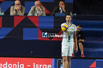 2023-09-06 - Italy's Giannelli Simone #6 serve - GERMANY VS ITALY - CEV EUROVOLLEY MEN - VOLLEYBALL