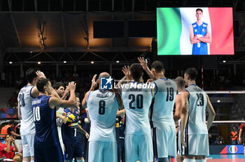 2023-09-06 - Italy's players take to the volleyball court - GERMANY VS ITALY - CEV EUROVOLLEY MEN - VOLLEYBALL