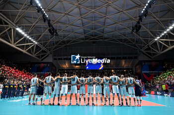 2023-09-06 - Italy's sing the national anthem - GERMANY VS ITALY - CEV EUROVOLLEY MEN - VOLLEYBALL