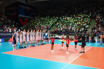 06/09/2023 - Italy's sing the national anthem - GERMANY VS ITALY - EUROVOLLEY MEN - VOLLEY