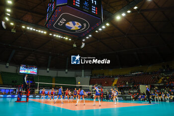 2023-08-16 - A general view inside the arena during CEV EuroVolley 2023 women Final Round Pool B volleyball match between Switzerland and Bosnia-Herzegovina at Arena di Monza, Monza, Italy on August 16, 2023 - CEV EUROVOLLEY 2023 - WOMEN - SWITZERLAND VS BOSNIA & HERZEGOVINA - INTERNATIONALS - VOLLEYBALL