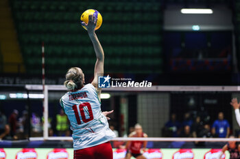 2023-08-16 - Mira Todorova #10 of Bulgaria in action during CEV EuroVolley 2023 women Final Round Pool B volleyball match between Bulgaria and Croatia at Arena di Monza, Monza, Italy on August 16, 2023 - CEV EUROVOLLEY 2023 - WOMEN - BULGARIA VS CROATIA - INTERNATIONALS - VOLLEYBALL