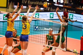2023-08-17 - Miroslava Paskova-Kaneva #6 of Bulgaria seen in action during CEV EuroVolley 2023 women Final Round Pool B volleyball match between Bosnia-Herzegovina and Bulgaria at Arena di Monza, Monza, Italy on August 17, 2023 - CEV EUROVOLLEY 2023 - WOMEN - BOSNIA & HERZEGOVINA VS BULGARIA - INTERNATIONALS - VOLLEYBALL
