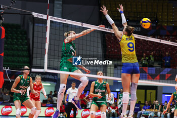 2023-08-17 - Mira Todorova #10 of Bulgaria seen in action during CEV EuroVolley 2023 women Final Round Pool B volleyball match between Bosnia-Herzegovina and Bulgaria at Arena di Monza, Monza, Italy on August 17, 2023 - CEV EUROVOLLEY 2023 - WOMEN - BOSNIA & HERZEGOVINA VS BULGARIA - INTERNATIONALS - VOLLEYBALL