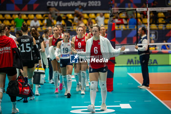 2023-08-21 - Clara Peric of Croatia during CEV EuroVolley 2023 match between Croatia and Switzerland on 21 August 2023 at Pala Gianni Asti, Turin Italy. Photo Nderim KACELI - CEV EUROVOLLEY 2023 - WOMEN - CROATIA VS SWITZERLAND - INTERNATIONALS - VOLLEYBALL