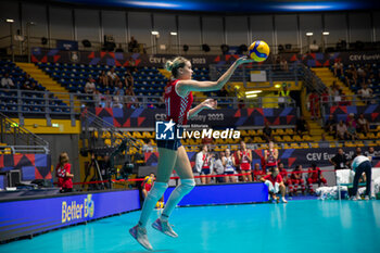 2023-08-21 - Beta Dumancic of Croatia during CEV EuroVolley 2023 match between Croatia and Switzerland on 21 August 2023 at Pala Gianni Asti, Turin Italy. Photo Nderim KACELI - CEV EUROVOLLEY 2023 - WOMEN - CROATIA VS SWITZERLAND - INTERNATIONALS - VOLLEYBALL
