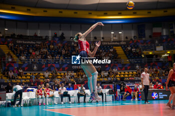 2023-08-21 - Beta Dumancic of Croatia during CEV EuroVolley 2023 match between Croatia and Switzerland on 21 August 2023 at Pala Gianni Asti, Turin Italy. Photo Nderim KACELI - CEV EUROVOLLEY 2023 - WOMEN - CROATIA VS SWITZERLAND - INTERNATIONALS - VOLLEYBALL