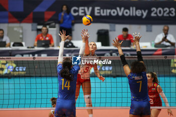 2023-08-22 - Maria Yordanova of Bulgaria during the CEV EuroVolley 2023 match between the national teams of Romania and Bulgaria, on 22 August 2023 at pala Giani Asti Turin Italy. Photo Nderim KACELI - CEV EUROVOLLEY 2023 - WOMEN - BULGARIA VS ROMANIA - INTERNATIONALS - VOLLEYBALL