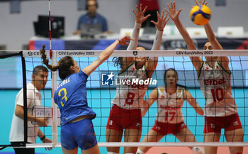 2023-08-22 - Rodica Buterez of Romania during the CEV EuroVolley 2023 match between the national teams of Romania and Bulgaria, on 22 August 2023 at pala Giani Asti Turin Italy. Photo Nderim KACELI - CEV EUROVOLLEY 2023 - WOMEN - BULGARIA VS ROMANIA - INTERNATIONALS - VOLLEYBALL