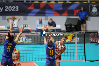 2023-08-22 - during the CEV EuroVolley 2023 match between the national teams of Romania and Bulgaria, on 22 August 2023 at pala Giani Asti Turin Italy. Photo Nderim KACELI - CEV EUROVOLLEY 2023 - WOMEN - BULGARIA VS ROMANIA - INTERNATIONALS - VOLLEYBALL