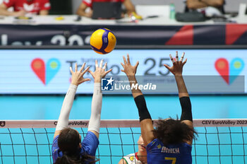 2023-08-22 - during the CEV EuroVolley 2023 match between the national teams of Romania and Bulgaria, on 22 August 2023 at pala Giani Asti Turin Italy. Photo Nderim KACELI - CEV EUROVOLLEY 2023 - WOMEN - BULGARIA VS ROMANIA - INTERNATIONALS - VOLLEYBALL