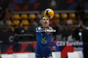 2023-08-22 - Sorina Miclaus of Romania during the CEV EuroVolley 2023 match between the national teams of Romania and Bulgaria, on 22 August 2023 at pala Giani Asti Turin Italy. Photo Nderim KACELI - CEV EUROVOLLEY 2023 - WOMEN - BULGARIA VS ROMANIA - INTERNATIONALS - VOLLEYBALL