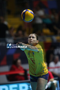 2023-08-22 - Mihaela Albu of Romania during the CEV EuroVolley 2023 match between the national teams of Romania and Bulgaria, on 22 August 2023 at pala Giani Asti Turin Italy. Photo Nderim KACELI - CEV EUROVOLLEY 2023 - WOMEN - BULGARIA VS ROMANIA - INTERNATIONALS - VOLLEYBALL
