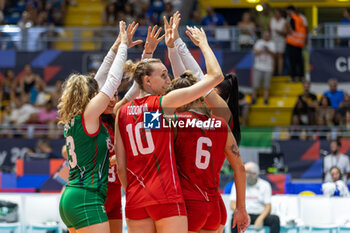 2023-08-23 - Happiness of Bulgaria Players - CEV EUROVOLLEY 2023 - WOMEN - SWITZERLAND VS BULGARIA - INTERNATIONALS - VOLLEYBALL