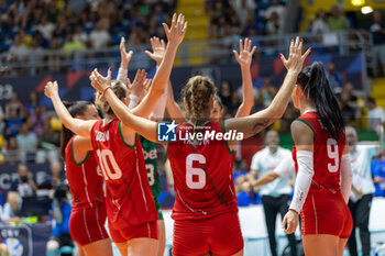2023-08-23 - Exultation of Bulgaria Players - CEV EUROVOLLEY 2023 - WOMEN - SWITZERLAND VS BULGARIA - INTERNATIONALS - VOLLEYBALL