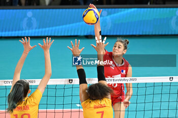 2023-08-26 - Amelie Rotar of France - CEV EUROVOLLEY 2023 - WOMEN - EIGHT FINAL - FRANCE VS ROMANIA - INTERNATIONALS - VOLLEYBALL