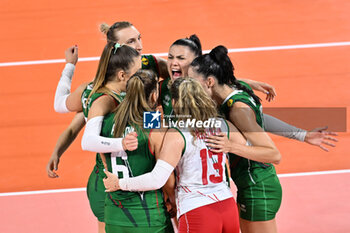 2023-08-27 - Players of Bulgaria celebrate - CEV EUROVOLLEY 2023 - WOMEN - EIGHT FINAL - BULGARIA VS SLOVAKIA - INTERNATIONALS - VOLLEYBALL