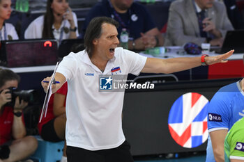 2023-09-14 - Gheorghe Cretu (SLO) during the CEV Eurovolley 2023 semifinal match between Slovenia vs Poland, Palazzo dello Sport in Rome, Italy, on September 14, 2023. - SEMIFINAL - POLAND VS SLOVENIA - CEV EUROVOLLEY MEN - VOLLEYBALL
