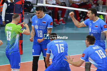 2023-09-14 - Klemen Cebulj (SLO) during the CEV Eurovolley 2023 semifinal match between Slovenia vs Poland, Palazzo dello Sport in Rome, Italy, on September 14, 2023. - SEMIFINAL - POLAND VS SLOVENIA - CEV EUROVOLLEY MEN - VOLLEYBALL