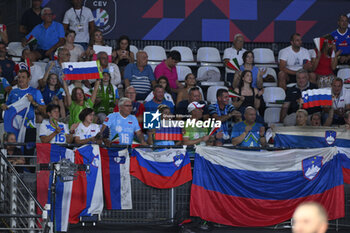 2023-09-14 - Slovenia Fan during the CEV Eurovolley 2023 semifinal match between Slovenia vs Poland, Palazzo dello Sport in Rome, Italy, on September 14, 2023. - SEMIFINAL - POLAND VS SLOVENIA - CEV EUROVOLLEY MEN - VOLLEYBALL