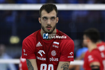 2023-09-14 - Norbert Huber (POL) during the CEV Eurovolley 2023 semifinal match between Slovenia vs Poland, Palazzo dello Sport in Rome, Italy, on September 14, 2023. - SEMIFINAL - POLAND VS SLOVENIA - CEV EUROVOLLEY MEN - VOLLEYBALL