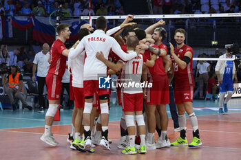 2023-09-14 - POLAND team during the CEV Eurovolley 2023 semifinal match between Slovenia vs Poland, Palazzo dello Sport in Rome, Italy, on September 14, 2023. - SEMIFINAL - POLAND VS SLOVENIA - CEV EUROVOLLEY MEN - VOLLEYBALL
