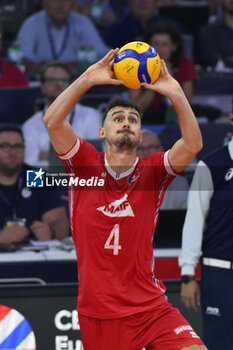 2023-09-14 - Jean Patry (FRA) during the CEV Eurovolley 2023 semifinal match between Italy vs France, Palazzo dello Sport in Rome, Italy, on September 14, 2023. - SEMIFINAL - ITALY VS FRANCE - CEV EUROVOLLEY MEN - VOLLEYBALL