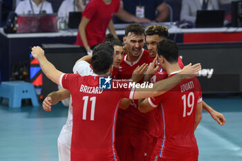 14/09/2023 - FRANCE Team during the CEV Eurovolley 2023 semifinal match between Italy vs France, Palazzo dello Sport in Rome, Italy, on September 14, 2023. - SEMIFINAL - ITALY VS FRANCE - EUROVOLLEY MEN - VOLLEY