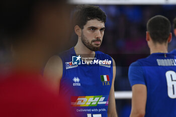 2023-09-14 - Daniele Lavia (ITA) during the CEV Eurovolley 2023 semifinal match between Italy vs France, Palazzo dello Sport in Rome, Italy, on September 14, 2023. - SEMIFINAL - ITALY VS FRANCE - CEV EUROVOLLEY MEN - VOLLEYBALL