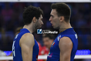 14/09/2023 - Daniele Lavia (ITA) and Alessandro Michieletto (ITA) during the CEV Eurovolley 2023 semifinal match between Italy vs France, Palazzo dello Sport in Rome, Italy, on September 14, 2023. - SEMIFINAL - ITALY VS FRANCE - EUROVOLLEY MEN - VOLLEY