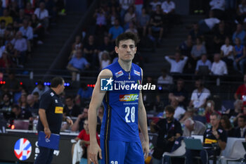 2023-09-14 - Giovanni Sanguinetti (ITA) during the CEV Eurovolley 2023 semifinal match between Italy vs France, Palazzo dello Sport in Rome, Italy, on September 14, 2023. - SEMIFINAL - ITALY VS FRANCE - CEV EUROVOLLEY MEN - VOLLEYBALL