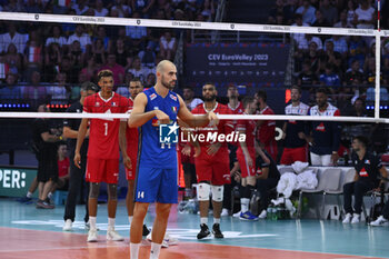 2023-09-14 - Gianluca Galassi (ITA) during the CEV Eurovolley 2023 semifinal match between Italy vs France, Palazzo dello Sport in Rome, Italy, on September 14, 2023. - SEMIFINAL - ITALY VS FRANCE - CEV EUROVOLLEY MEN - VOLLEYBALL