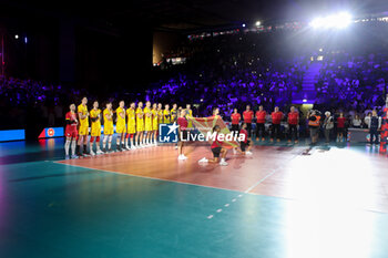 2023-09-09 - North Macedonia's national anthem - EIGHT FINAL - ITALY VS NORTH MACEDONIA - CEV EUROVOLLEY MEN - VOLLEYBALL