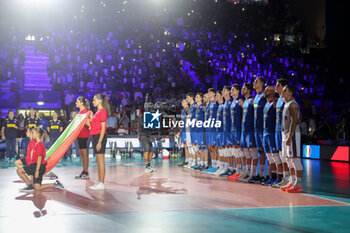 2023-09-09 - Italy's national anthem - EIGHT FINAL - ITALY VS NORTH MACEDONIA - CEV EUROVOLLEY MEN - VOLLEYBALL