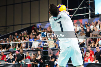 09/09/2023 - Italy's Fabio Balaso in action - EIGHT FINAL - ITALY VS NORTH MACEDONIA - EUROVOLLEY MEN - VOLLEY