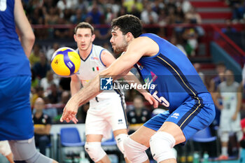 2023-09-09 - Italy's Daniele Lavia in action - EIGHT FINAL - ITALY VS NORTH MACEDONIA - CEV EUROVOLLEY MEN - VOLLEYBALL