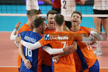 2023-09-09 - The Netherlands celebration - EIGHT FINAL - THE NETHERLAND VS GERMANY - CEV EUROVOLLEY MEN - VOLLEYBALL