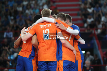 2023-09-09 - The Netherlands celebration - EIGHT FINAL - THE NETHERLAND VS GERMANY - CEV EUROVOLLEY MEN - VOLLEYBALL