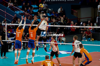 2023-09-09 - Germany's Gyorgy Grozer in action - EIGHT FINAL - THE NETHERLAND VS GERMANY - CEV EUROVOLLEY MEN - VOLLEYBALL