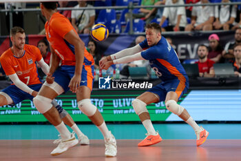 2023-09-09 - The Netherlands' Robbert Andringa in action - EIGHT FINAL - THE NETHERLAND VS GERMANY - CEV EUROVOLLEY MEN - VOLLEYBALL