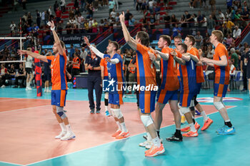 2023-09-09 - The Netherlands celebrate victory - EIGHT FINAL - THE NETHERLAND VS GERMANY - CEV EUROVOLLEY MEN - VOLLEYBALL