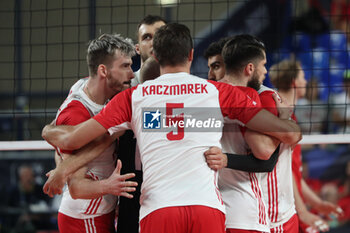 10/09/2023 - Team Poland joy - EIGHT FINAL - POLAND VS BELGIUM - EUROVOLLEY MEN - VOLLEY