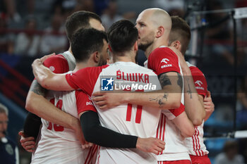 2023-09-10 - Poland's celebration - EIGHT FINAL - POLAND VS BELGIUM - CEV EUROVOLLEY MEN - VOLLEYBALL