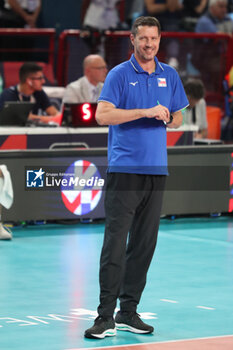 2023-09-10 - Czechia's Head Coach Jiri Novak - EIGHT FINAL - SERBIA VS CZECHIA - CEV EUROVOLLEY MEN - VOLLEYBALL