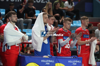 2023-09-10 - Czechia's bench players - EIGHT FINAL - SERBIA VS CZECHIA - CEV EUROVOLLEY MEN - VOLLEYBALL