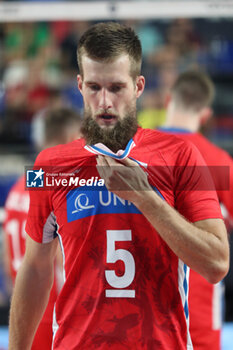 2023-09-10 - Czechia's Adam Zajicek - EIGHT FINAL - SERBIA VS CZECHIA - CEV EUROVOLLEY MEN - VOLLEYBALL