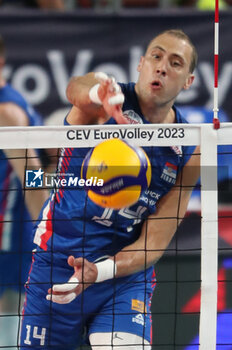 2023-09-10 - Serbia's Aleksandar Atanasijevic - EIGHT FINAL - SERBIA VS CZECHIA - CEV EUROVOLLEY MEN - VOLLEYBALL